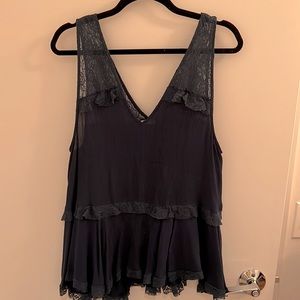 Free people flowy lace blouse